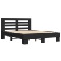 Estructura de cama madera de ingeniería y metal negro 120x190cm de vidaXL, Camas y somieres - Ref: Foro24-3280117, Precio: 15...