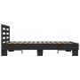 Estructura de cama madera de ingeniería y metal negro 120x190cm de vidaXL, Camas y somieres - Ref: Foro24-3280117, Precio: 15...