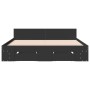 Black engineered wood bed frame with drawers 160x200 cm by vidaXL, Beds and slatted bases - Ref: Foro24-3280735, Price: 181,9...