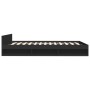 Cama con cajones madera de ingeniería negro 140x200 cm de vidaXL, Camas y somieres - Ref: Foro24-3280749, Precio: 172,84 €, D...