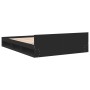 Cama con cajones madera de ingeniería negro 140x200 cm de vidaXL, Camas y somieres - Ref: Foro24-3280749, Precio: 172,84 €, D...