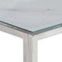 Console table silver stainless steel and tempered glass by vidaXL, Side tables - Ref: Foro24-350011, Price: 135,40 €, Discoun...