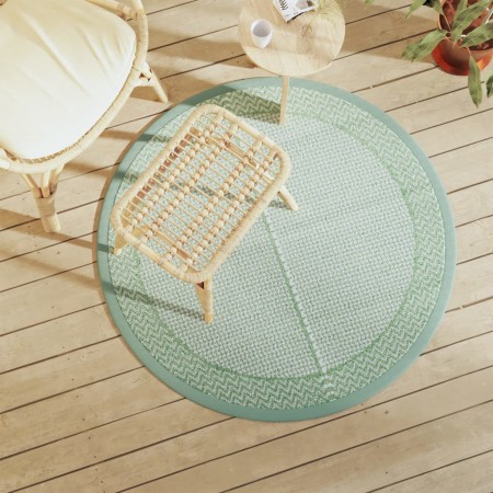 Green PP outdoor rug Ø120 cm by vidaXL, Outdoor protectors - Ref: Foro24-368526, Price: 21,99 €, Discount: %