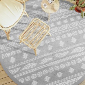 Gray PP outdoor rug Ø200 cm by vidaXL, Outdoor protectors - Ref: Foro24-368532, Price: 31,99 €, Discount: %