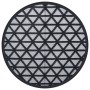 Black PP outdoor rug Ø160 cm by vidaXL, Outdoor protectors - Ref: Foro24-368463, Price: 28,96 €, Discount: %