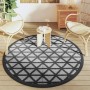 Black PP outdoor rug Ø160 cm by vidaXL, Outdoor protectors - Ref: Foro24-368463, Price: 28,96 €, Discount: %