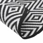 Black and white PP outdoor rug Ø160 cm by vidaXL, Outdoor protectors - Ref: Foro24-368475, Price: 28,96 €, Discount: %