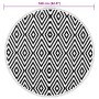 Black and white PP outdoor rug Ø160 cm by vidaXL, Outdoor protectors - Ref: Foro24-368475, Price: 28,96 €, Discount: %