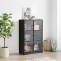 Tall sideboard with black engineered wood doors 68x37x109 cm by vidaXL, Sideboards - Ref: Foro24-3295851, Price: 119,02 €, Di...