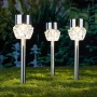 HI Solar LED spotlights with stakes for LED paths 3 units crystal by HI, Outdoor lighting - Ref: Foro24-429160, Price: 16,40 ...