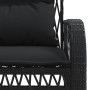 4-piece garden sofa set with black synthetic rattan cushions by vidaXL, Garden sets - Ref: Foro24-368727, Price: 346,12 €, Di...