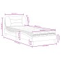 Bett mit dunkelgrauer Stoffmatratze 80x200 cm von vidaXL, Betten und Lattenroste - Ref: Foro24-3208493, Preis: 264,11 €, Raba...