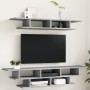 Betongraue Wand-TV-Schränke aus Holzwerkstoff von vidaXL, TV-Möbel - Ref: Foro24-840733, Preis: 63,80 €, Rabatt: %