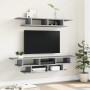 Muebles de TV de pared madera ingeniería gris hormigón de vidaXL, Muebles TV - Ref: Foro24-840733, Precio: 63,80 €, Descuento: %