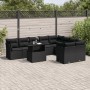 Garden sofa set 10 pieces with black synthetic rattan cushions by vidaXL, Garden sets - Ref: Foro24-3266835, Price: 669,78 €,...