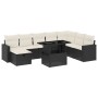 8-teiliges Gartensofa-Set und schwarze synthetische Rattankissen von vidaXL, Gartensets - Ref: Foro24-3274866, Preis: 602,59 ...