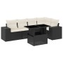 6-piece garden sofa set and black synthetic rattan cushions by vidaXL, Garden sets - Ref: Foro24-3269146, Price: 463,99 €, Di...