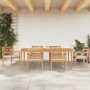 7-piece garden dining set with white cushions made of teak wood. by vidaXL, Garden sets - Ref: Foro24-3155984, Price: 1,00 €,...