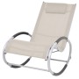 Cream-colored garden rocking chair made of textilene by vidaXL, Garden chairs - Ref: Foro24-47782, Price: 112,61 €, Discount: %