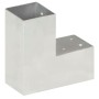 Galvanized metal L-shaped post connector 81x81 mm by vidaXL, fence posts - Ref: Foro24-145461, Price: 18,99 €, Discount: %