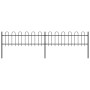 Garden fence with black steel arrowhead tips 3.4x0.6 m by vidaXL, fence panels - Ref: Foro24-277639, Price: 109,81 €, Discoun...