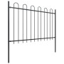 Garden fence with black steel arrowhead tips 3.4x1.2 m by vidaXL, fence panels - Ref: Foro24-277666, Price: 165,95 €, Discoun...