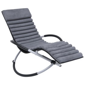 Kissen für Sonnenliege aus grauem Veloursleder von vidaXL, Kissen für Stühle und Sofas - Ref: Foro24-310501, Preis: 51,61 €, ...