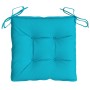 Chair cushions 4 units turquoise fabric 40x40x7 cm by vidaXL, Cushions for chairs and sofas - Ref: Foro24-361505, Price: 31,9...