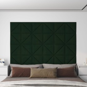 Dark green velvet wall panels 12 pcs 30x30cm 0.54 m² by vidaXL, Wall covering - Ref: Foro24-343949, Price: 37,76 €, Discount: %