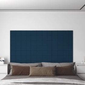 Wall panels 12 units blue velvet 60x15 cm 1.08 m² by vidaXL, Wall covering - Ref: Foro24-344062, Price: 38,05 €, Discount: %