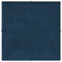 Wall panels 12 units blue velvet 30x30 cm 1.08 m² by vidaXL, Wall covering - Ref: Foro24-344041, Price: 35,26 €, Discount: %