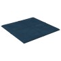 Wall panels 12 units blue velvet 30x30 cm 1.08 m² by vidaXL, Wall covering - Ref: Foro24-344041, Price: 35,26 €, Discount: %