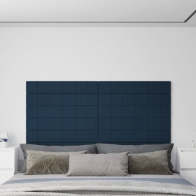 Wall panels 12 units blue velvet 90x15 cm 1.62 m² by vidaXL, Wall covering - Ref: Foro24-344104, Price: 39,76 €, Discount: %