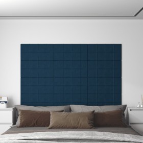 Wall panels 12 units blue velvet 60x30 cm 2.16 m² by vidaXL, Wall covering - Ref: Foro24-344083, Price: 58,35 €, Discount: %