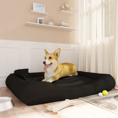 Cojín para perros con almohadas tela oxford negro 135x110x23cm de vidaXL, Camas para perros - Ref: Foro24-171202, Precio: 62,...