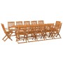 13-piece solid acacia wood garden dining set by vidaXL, Garden sets - Ref: Foro24-3086979, Price: 969,99 €, Discount: %