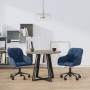 Swivel dining chairs 2 pcs blue velvet by vidaXL, dining chairs - Ref: Foro24-3103420, Price: 176,53 €, Discount: %