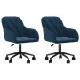 Swivel dining chairs 2 pcs blue velvet by vidaXL, dining chairs - Ref: Foro24-3103420, Price: 165,99 €, Discount: %