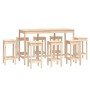 9-piece solid pine wood bar set by vidaXL, Furniture sets for kitchens and dining rooms - Ref: Foro24-3124717, Price: 503,49 ...