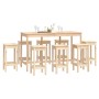 9-piece solid pine wood bar set by vidaXL, Furniture sets for kitchens and dining rooms - Ref: Foro24-3124717, Price: 503,49 ...