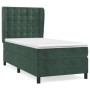 Cama box spring con colchón terciopelo verde oscuro 80x200 cm de vidaXL, Camas y somieres - Ref: Foro24-3129420, Precio: 322,...