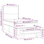 Cama box spring con colchón terciopelo rosa 80x200 cm de vidaXL, Camas y somieres - Ref: Foro24-3137754, Precio: 335,33 €, De...