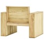 Set muebles de jardín y cojines 3 pzas madera pino impregnada de vidaXL, Conjuntos de jardín - Ref: Foro24-3065805, Precio: 4...