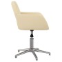 Cream-colored swivel office chair in fabric by vidaXL, Office chairs - Ref: Foro24-344711, Price: 88,71 €, Discount: %