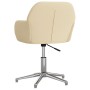 Cream-colored swivel office chair in fabric by vidaXL, Office chairs - Ref: Foro24-344711, Price: 88,71 €, Discount: %