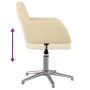 Cream-colored swivel office chair in fabric by vidaXL, Office chairs - Ref: Foro24-344711, Price: 88,71 €, Discount: %