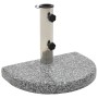 Base de sombrilla de granito semicircular gris 10 kg de vidaXL, Bases para sombrillas - Ref: Foro24-45069, Precio: 54,24 €, D...