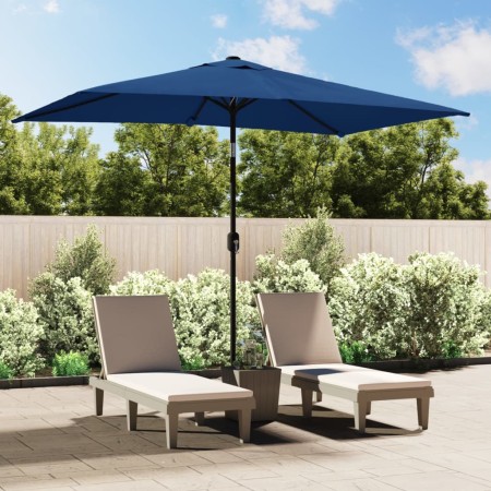 Sonnenschirm mit hellblauer Metallstange 300x200 cm von vidaXL, Sonnenschirme - Ref: Foro24-47129, Preis: 65,49 €, Rabatt: %