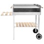 Portable XXL stainless steel charcoal barbecue with 2 shelves by vidaXL, Barbecues - Ref: Foro24-47850, Price: 127,10 €, Disc...