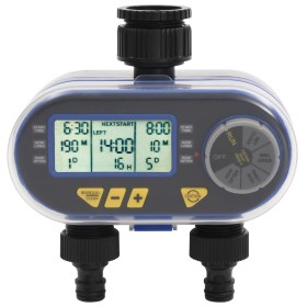 Digital automatic irrigation timer with dual output by vidaXL, Sprinkler controls - Ref: Foro24-48039, Price: 50,57 €, Discou...